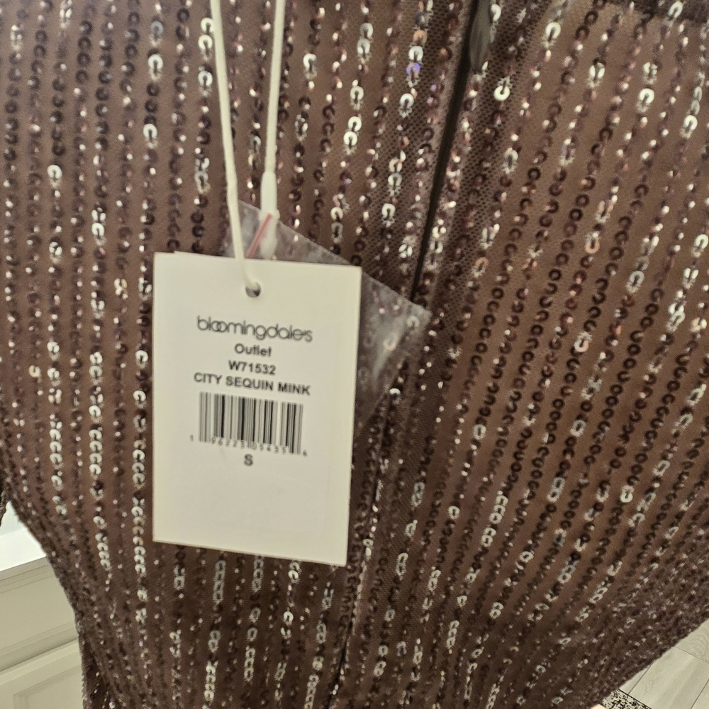 Walter Baker Bellini 90'S Glamor Sequin Sheer Mini Coctail Dress Size: S - Picture 10 of 11